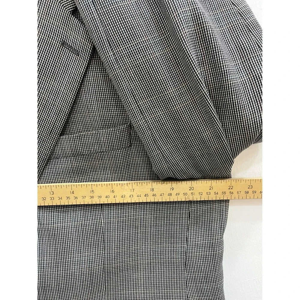 Lauren Ralph Lauren‎ Blazer Mens 42R Grey Silk Wool Sport Coat Made in Canada